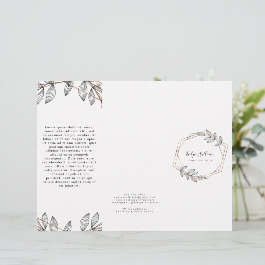 Blattgeometrie (Stehend Vorderseite)