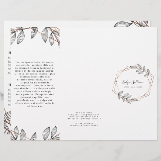 Blattgeometrie (Vorne/Hinten)