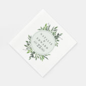 Blattgeometrische Detailkarte Serviette (Ecke)