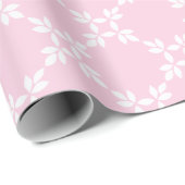 Blattgitter in Rosa Geschenkpapier (Rolleneckpunkt)
