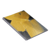 Blattgold, abstrakte schwarze Ausführung Notizblock (Rechte Seite)