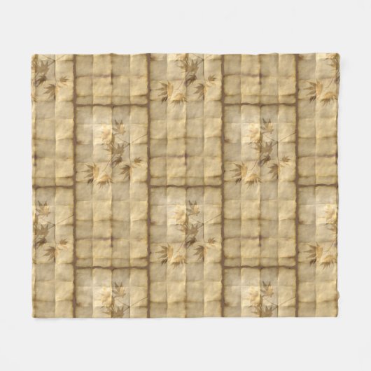 Blattgold auf braunem Pergamentpapier im Look Fleecedecke (Vorderseite (Horizontal))