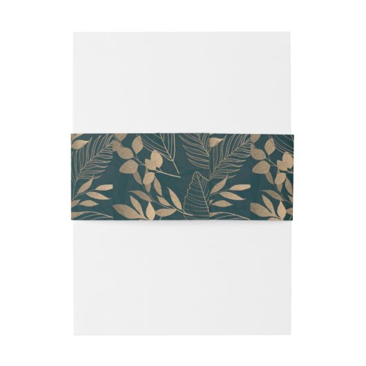 Blattgold Einladungsbanderole (Rückseitenbeispiel)