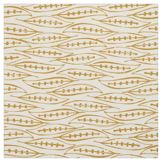 Blattgold Elfenbein Stoff (Muster)