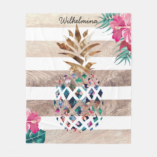 Blattgold Fleecedecke (Vorderseite)