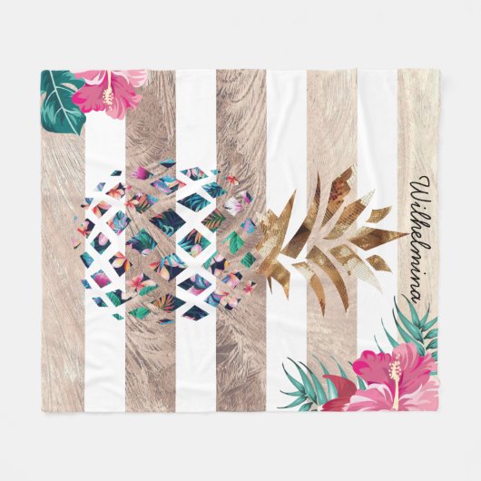 Blattgold Fleecedecke (Vorderseite (Horizontal))