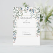 Blattgold geometrische Hochzeit RSVP Karte (Stehend Vorderseite)