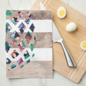 Blattgold Geschirrtuch (Viertel Falte)