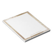 Blattgold-Imitate-Monogramm Notizblock (angewinkelt)