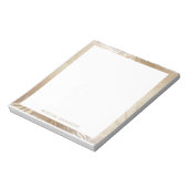 Blattgold-Imitate-Monogramm Notizblock (Rotiert)