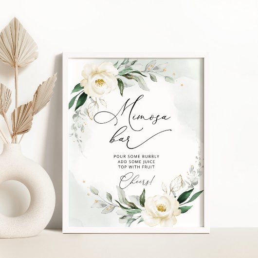 Blattgold Mimosa Bar Poster