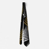 Blattgold Silber Neck Tie Krawatte (Rückseite)