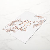 Blattgold Tischnummer (Gedreht)