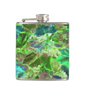 Blattgrün-Blätter Flachmann (Vorderseite)