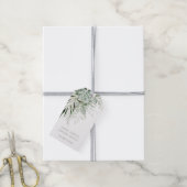 Blattgrün-fern-Sukkulent-Foliage Geschenkanhänger (Mit Garn)