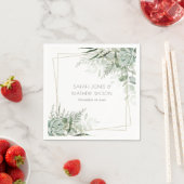 Blattgrün-fern-Sukkulent-Foliage Serviette (Beispiel)