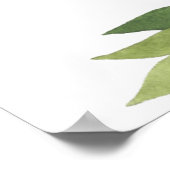 Blattgrün kreiert Ihre eigenen Wünsche Poster (Ecke)