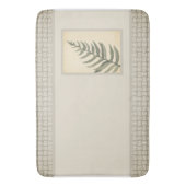 Blattgrün, neutraler Beige Badematte (Vorderseite Vertikal)