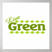 Blattgrün Poster (Vorne)