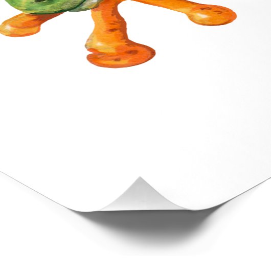 Blattgrün Poster (Ecke)