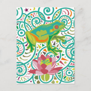 Blattgrün Postkarte