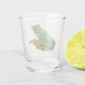 Blattgrün Schnapsglas (Rückseite)