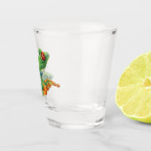 Blattgrün Schnapsglas (Rechts)