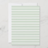 Blattgrün| Trendy Watercolor Frame Wedding Einladung (Rückseite)