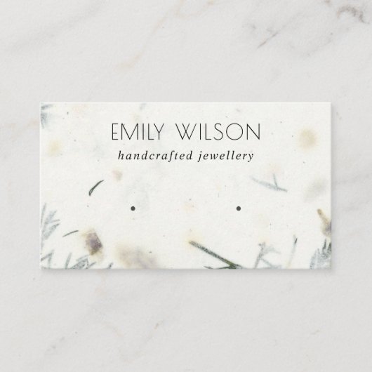 Blatthandgemachte Texturlehre Ofendarstellung Visitenkarte (Vorderseite)