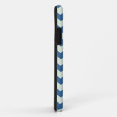 Blatthonig-grünes und blaues Zickzack Muster Case-Mate iPhone Hülle (Hinten/Rechts)