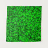 Blattklee grüne Kleeblatt-Feder Wandteppich (Vorderseite (Horizontal))