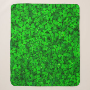 Blattklee grüne Kleeblatt Sherpadecke