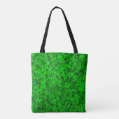 Blattklee grüne Kleeblatt Tasche (Rückseite)