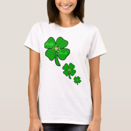 Blattklee leprecon T - Shirt Damenglücks 4