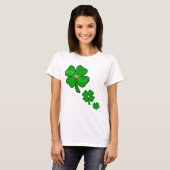 Blattklee leprecon T - Shirt Damenglücks 4 (Vorne ganz)