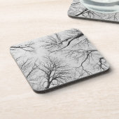 Blattlose Bäume in Thiepval Holz Getränkeuntersetzer (Linke Seite)