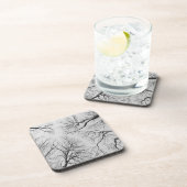 Blattlose Bäume in Thiepval Holz Getränkeuntersetzer (Rechte Seite)