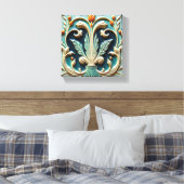 Blattmotiv Leinwanddruck (Insitu (Schlafzimmer))