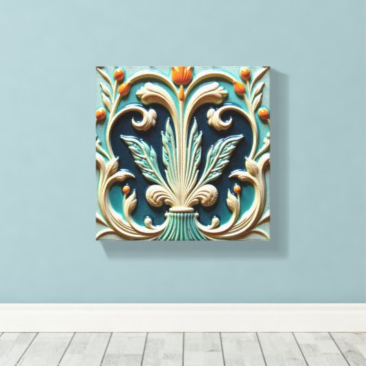 Blattmotiv Leinwanddruck (Insitu (Holzboden))