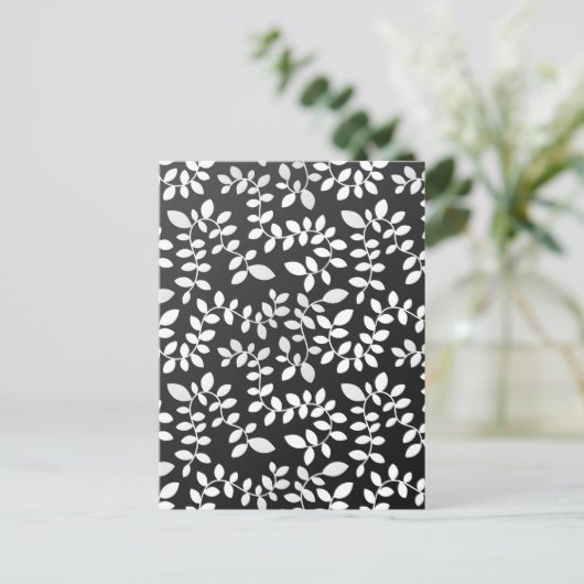 Blattmuster 10 postkarte (Stehend Vorderseite)