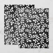 Blattmuster 10 postkarte (Vorne/Hinten)