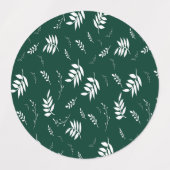 Blattmuster Etiketten (Design 2)