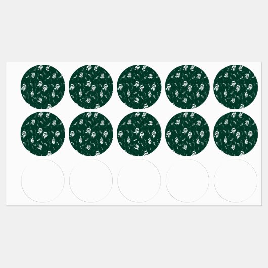 Blattmuster Etiketten (Blatt)