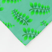 Blattmuster Fleecedecke (Ecke)