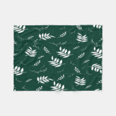 Blattmuster Fleecedecke (Vorderseite (Horizontal))