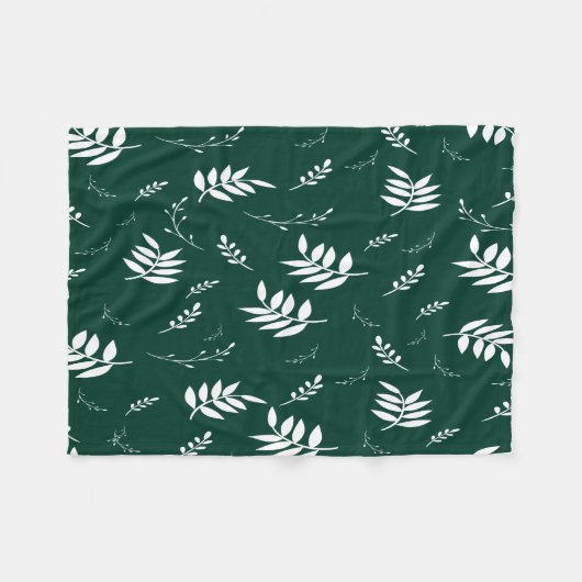 Blattmuster Fleecedecke (Vorderseite (Horizontal))