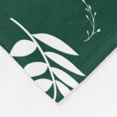 Blattmuster Fleecedecke (Ecke)