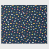 Blattmuster Geschenkpapier (Flach)