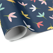 Blattmuster Geschenkpapier (Rolleneckpunkt)