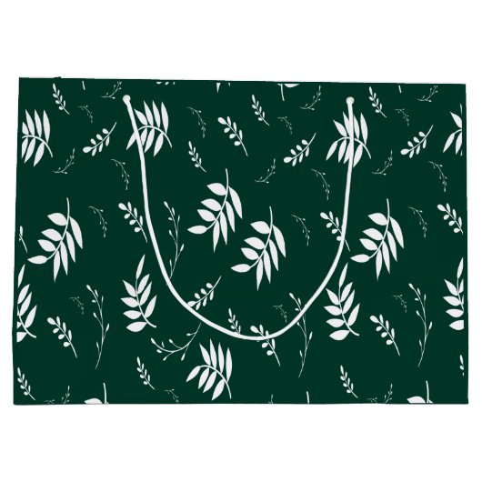 Blattmuster Große Geschenktüte (Rückseite)